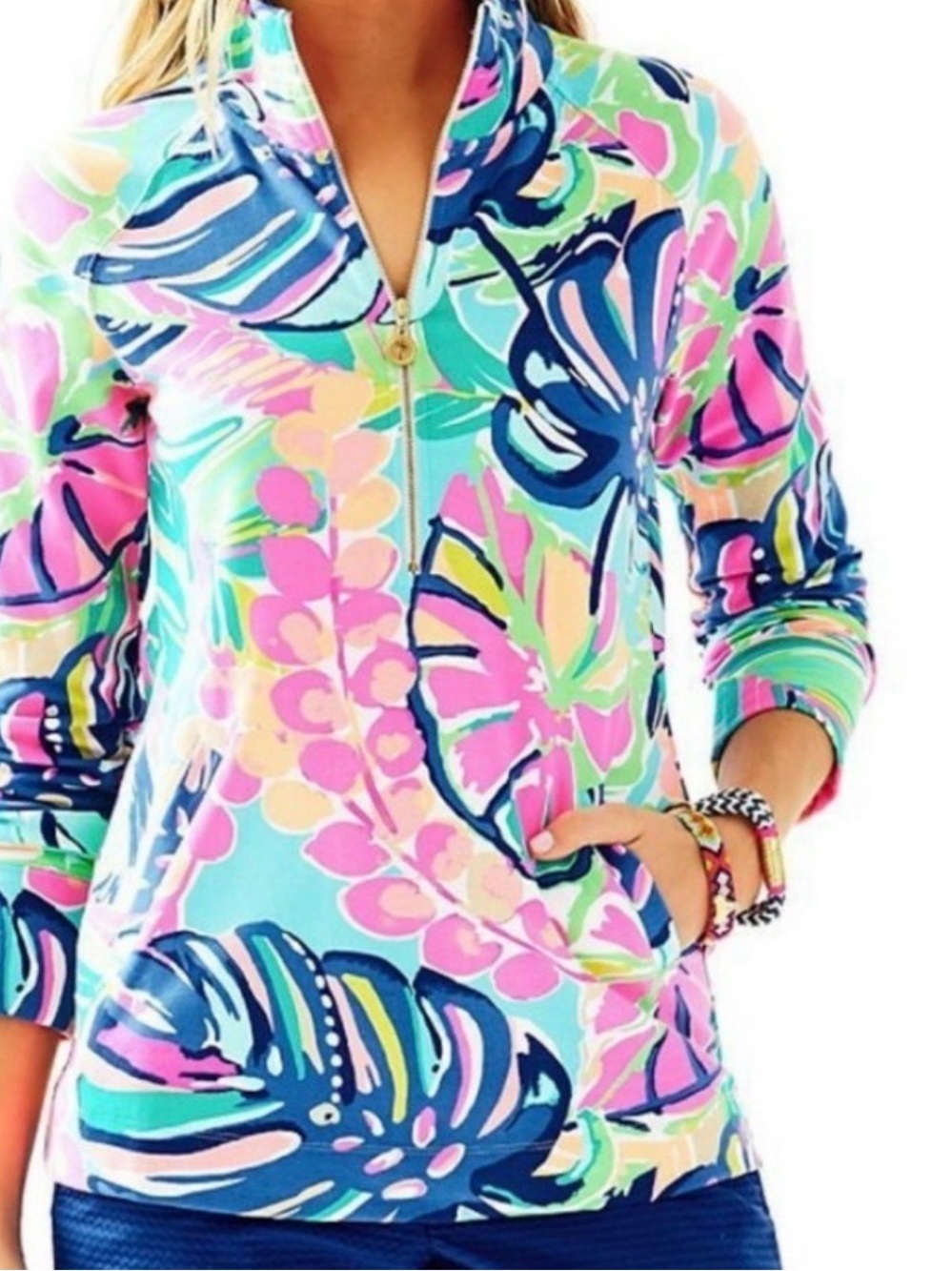 Lilly pulitzer shirt jacket size small